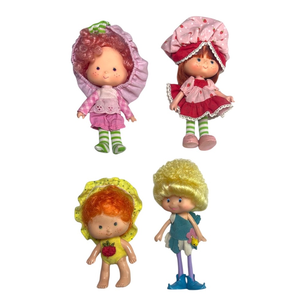 Vintage Strawberry Shortcake Dolls 1970s & 80s Elf Herself Lot Of 4 Dolls